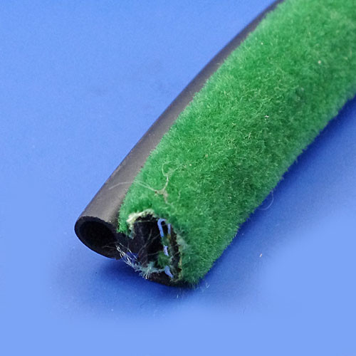 Draught excluder - Snap on, plush moquette cover and 10mm bead